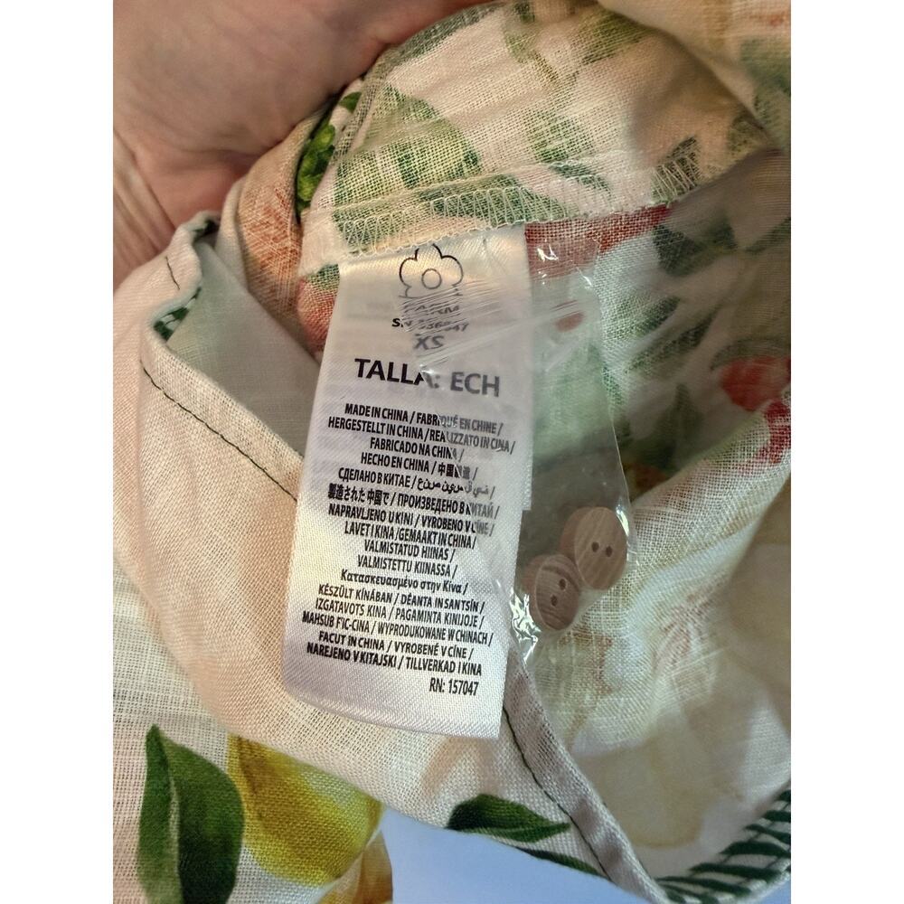FARM Rio floral-print belted jumpsuit Linen Tropical Vacation Resort XS NEW $284 - Picture 10 of 16